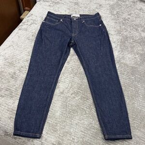 Everlane Dark Blue Tapered Leg Ankle Jeans